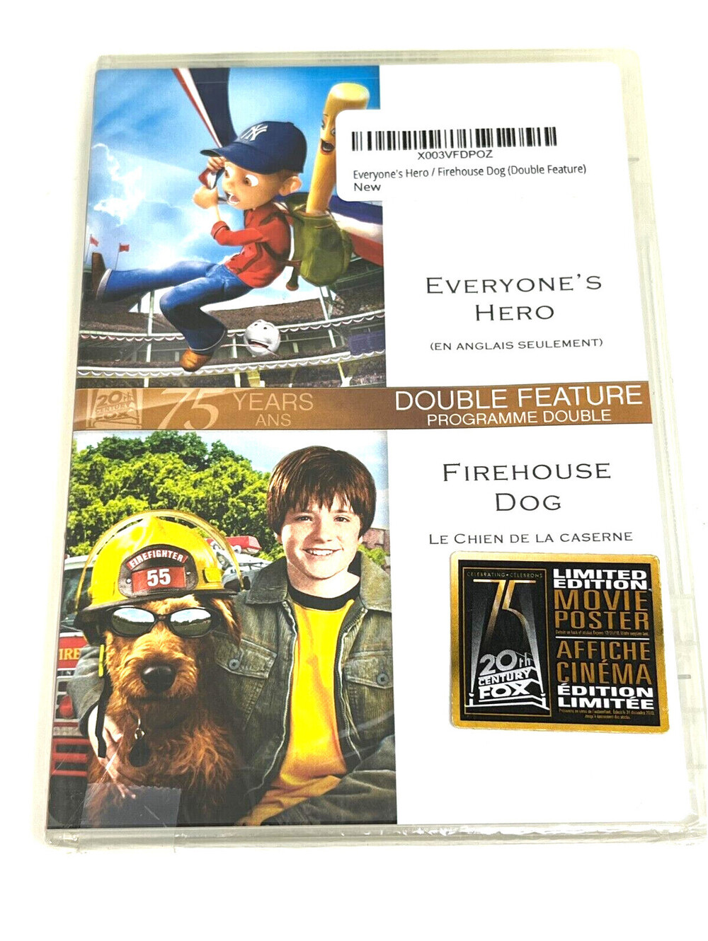 Everyone's Hero/Firehouse Dog: Double Feature (DVD, 2010, Canadian French) - BNS